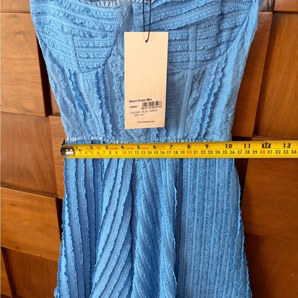 Charo Ruiz Mai short dress Sky Blue Mini Dress - Picture 4 of 8